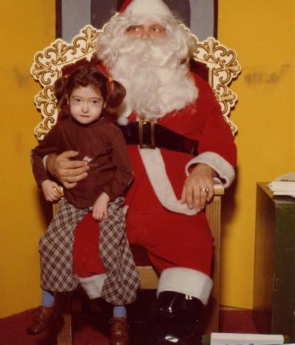 Penny and Santa Claus / 3 years old